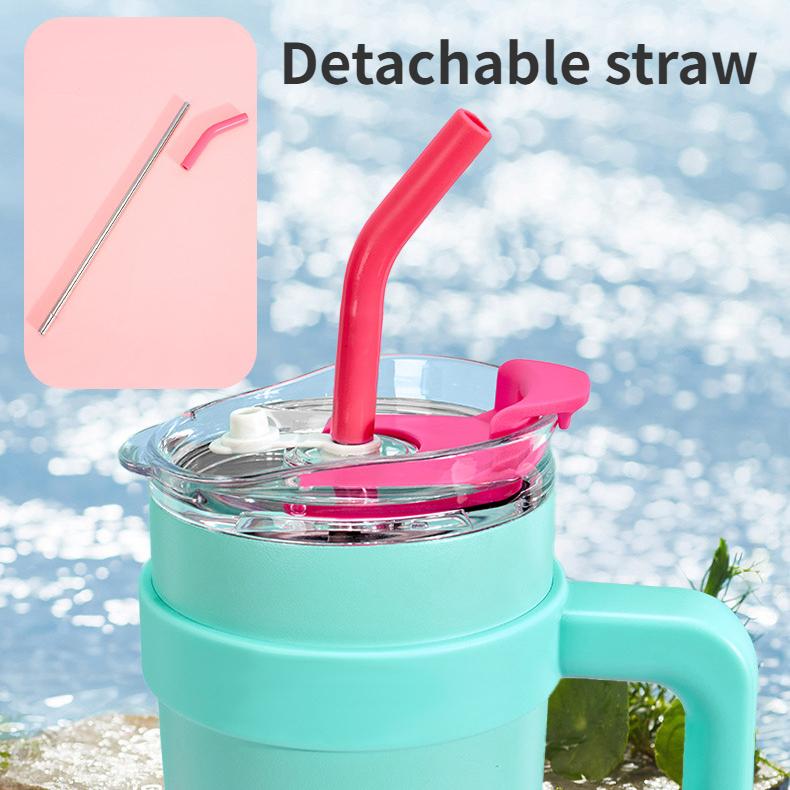 Big Mac Frost Cup Нержавеющая сталь 40 унций Изоляционная чашка с ручкой Большая емкость Чашка для воды Офисная соломенная чашка