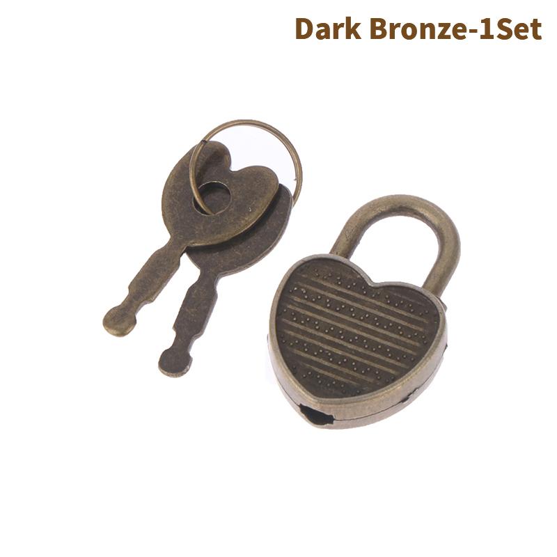 1 комплект висячего замка в форме сердца, аппаратный замок для багажа с замком для шкатулки для драгоценностей, дневника