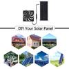 30W 12V Solar Exhaust Fan Air Extractor 12cm Mini Ventilator Solars Panel Powered Fans for Dog Chicken House Greenhouse RV