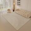 Winter Simple Home Cream Style Carpet Living Room Three-proof Loop Pile Home Bedside Blanket Bedroom Carpet Full Spread