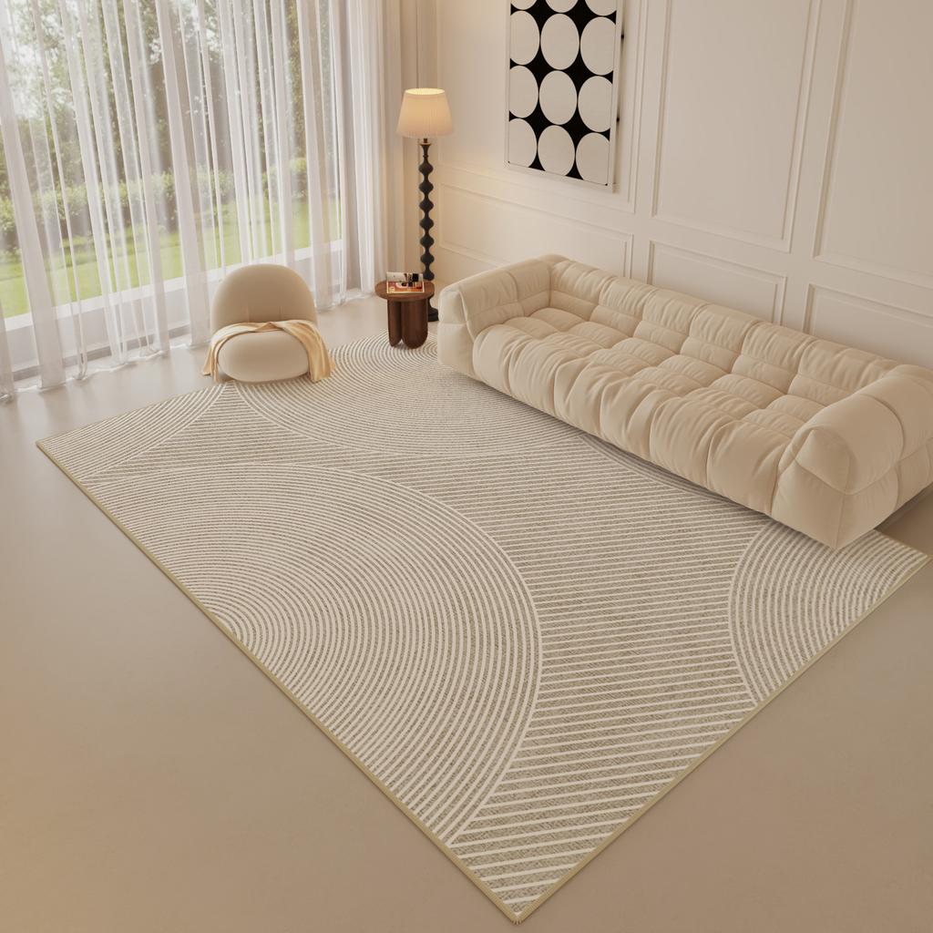 Winter Simple Home Cream Style Carpet Living Room Three-proof Loop Pile Home Bedside Blanket Bedroom Carpet Full Spread