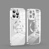 Прозрачный чехол для iPhone 17 Pro Max с двойным сердцем, магнитный, с защитой по всей поверхности