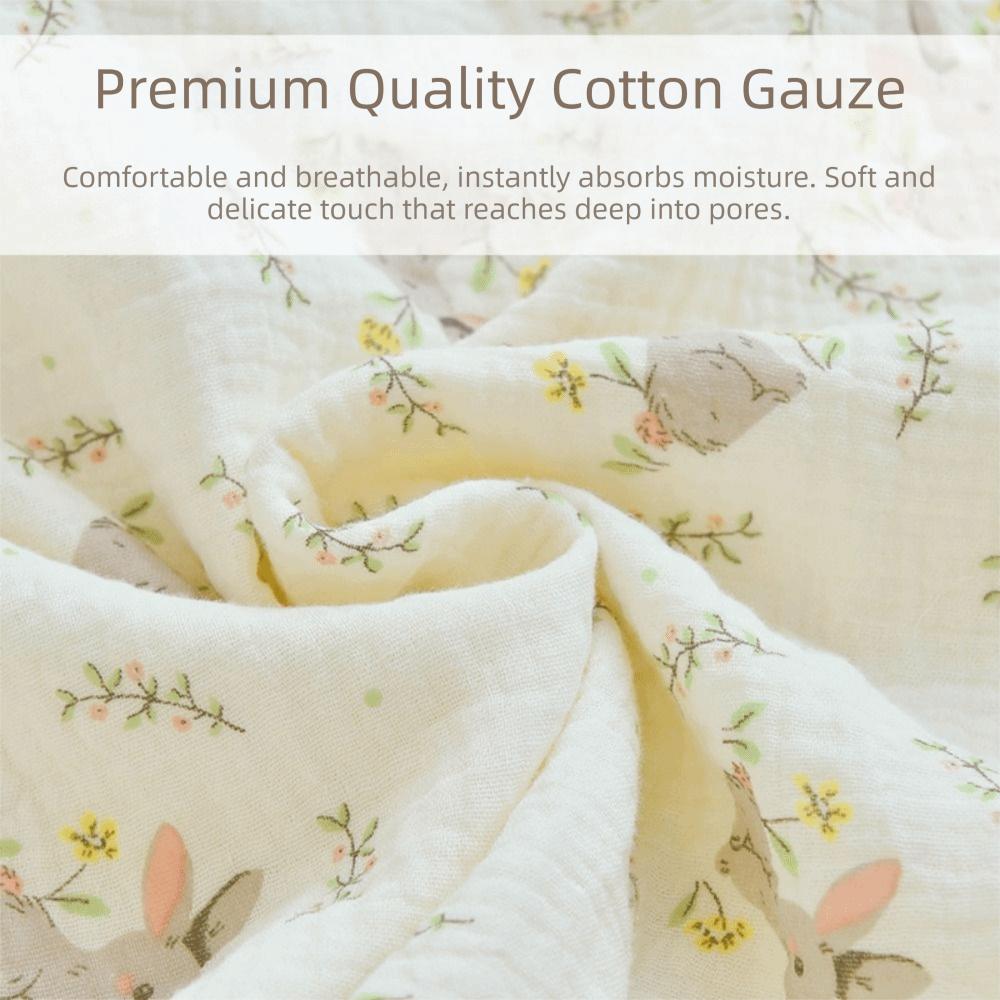 Soft Texture Infant Hooded Towel Wrap Blanket Bear Printed Baby Swaddle Cloth  Baby Wrapping
