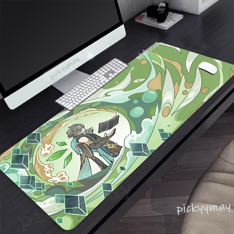 Large Mousepad Gamer Mousepads Keyboard Mat Anime Desk Rug Genshin Impact Pc HD Desk Mats Company Mouse Pad For Gift