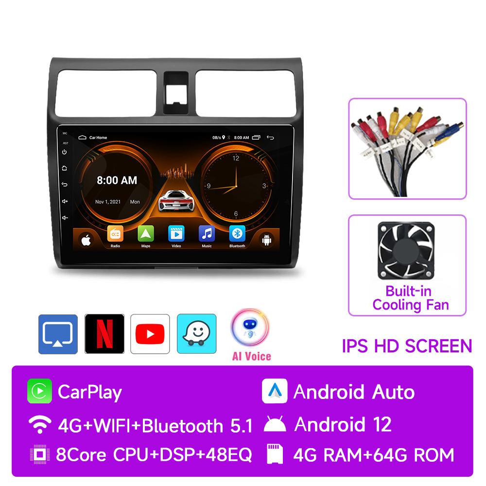 JIUYIN AI Голосовое 2 din Android Авто Радио Для Suzuki Swift 2003 - 2010 Carplay 4G Авто Мультимедиа GPS 2din автомагнитола