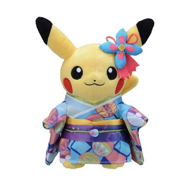 POKEMON Центр Оригинальная Мягкая Игрушка Пикачу в Кага Кимоно Pokemon Center Kanazawa 22 x 15 xx Ш x 9.5 (HD см)