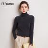 Fanzhen Women's 100% Cashmere Elegant Roll Neck Sweater