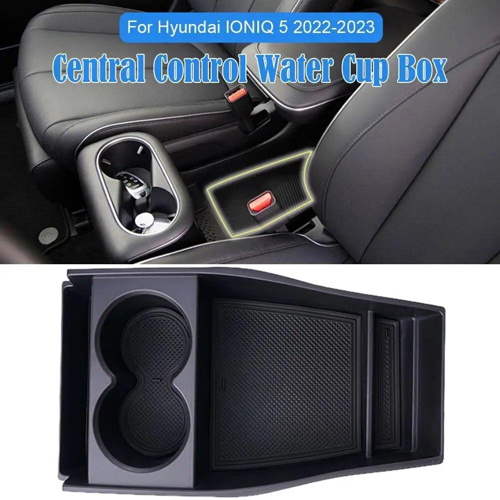 Для Hyundai IONIQ 5 2022 2023 подлокотник ящик для хранения подстаканник органайзер лоток центральной консоли укладка автомобильные аксессуары