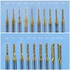 Carbide Engraving/Cutting Titanium Coated Shank Drill Bit Edge Cutter End Mill Milling Cutter