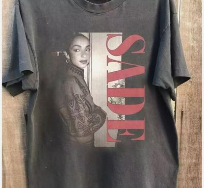Sade 90-х Ретро Классическая Черная Переизданная Футболка Полный Размер