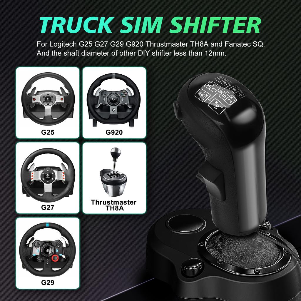 USB-ручка КПП для ПК для Logitech G29 G27 G25 G923 Thrustmaster TH8A Симулятор высокой/низкой передачи USB-ручка КПП для ПК для ATS ETS2