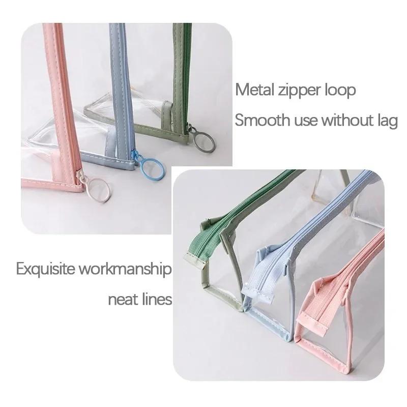 Transparent Pencil Case, Large-capacity Student Stationery Bag, Fashionable Pencil Bag School Cute Pencil Case Stationery