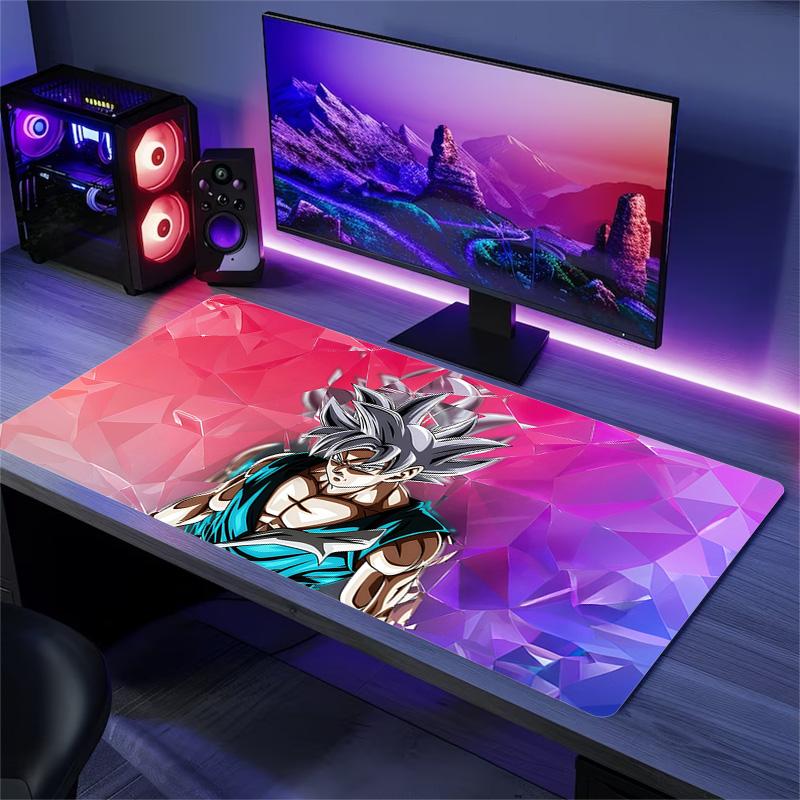 Dragon Ball Characters Print  Cushion Non-slip Laptop Tablet Big Mousepad XXL Mat Mini PC Playmat With Lock edge