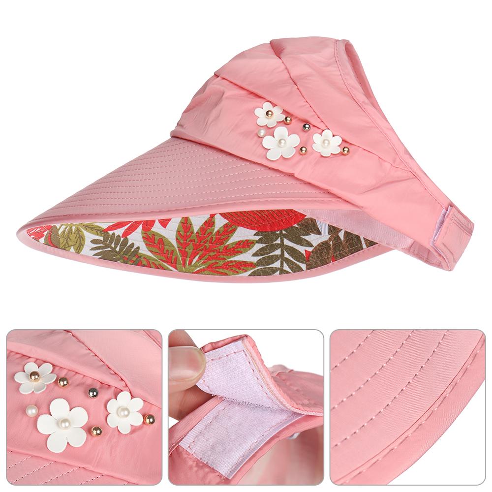Vacation Summer Anti-UV Wide Brim Beach Cap Visor Caps Sun Hat Casual Hats
