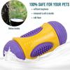 Dog Chew Toy, Puppy Teething Chew Toy with Leaky Holes for Pets, Natural Rubber Teeth Cleaning and Gum Massage for Small and Medium Dogs Purple