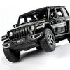 Премиум 1:22 Металлическая литая модель Jeep Wrangler Rubicon Alloy с механизмом обратного хода - Серая