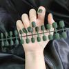24 шт./Набор Матовые Накладные Ногти Простые Однотонные Короткие Ногти Накладные Типсы Надавливаются Полное Покрытие Искусственные Ногти на Пальцы Съемные