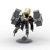 MOC Idea Small Mecha Exoskeleton Robot Set Ornaments Hand-made Assembled Building Block Toys Gift