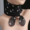 1 PC Ladies' Polka Dot Small Square Scarf With Printed Polka Dot Scarf, Silk Scarf