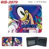 Sonic The Hedgehog Wallet Short Bi-fold Card Holder Colorful Cartoon Anime Coin Purse 1pcs