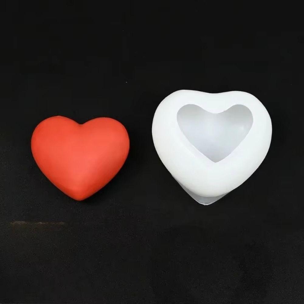 Reusable 3D Heart Cake Mold S/M/L Love Heart Mold Flexible Chocolate Baking Mold Soap Making
