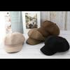 Solid Color Woolen Octagonal Hat Female Trendy British Retro Painter Beret Literary Newsboy Hat