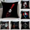M-Michael-Myers Horror Halloween Pillow Case Plush Fabric Soft Double Sided Print Home Sofa High Quality Cushion Cover Throw