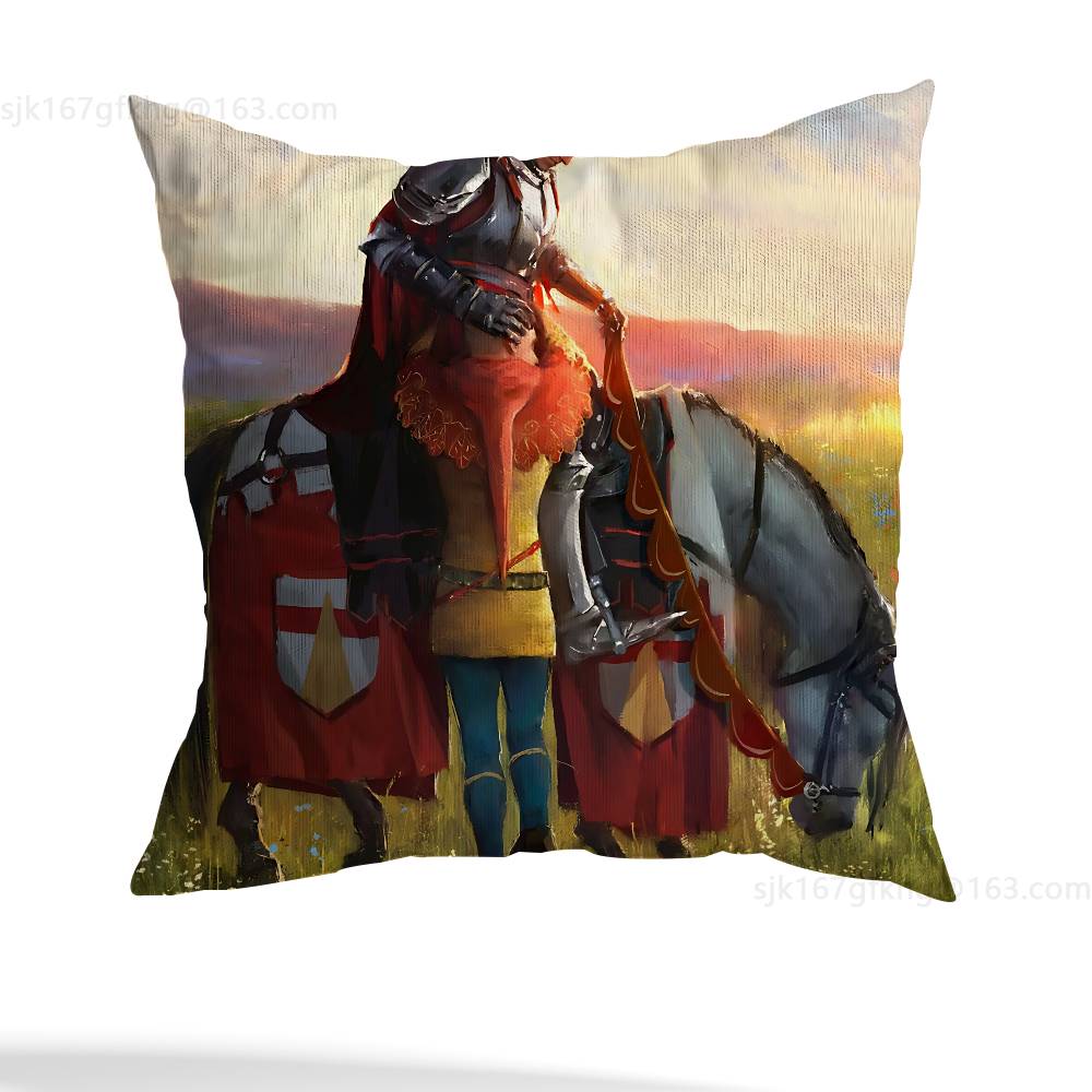 K-Kingdom Come Deliverance Pillow Cover Living Room Sofa Cushion Cover Bedroom Room Bed Pillow Cover Home Decoration