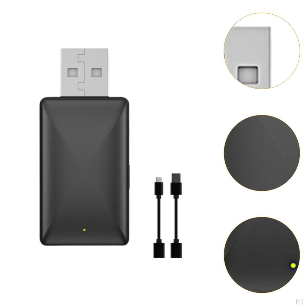 Wirelesses Carplay Adapter,Sturdy Plug and Play Portable Auto Accessories,Black Professional