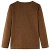 T-shirt enfant à manches longues mélange cognac 92/104/116/128/140
