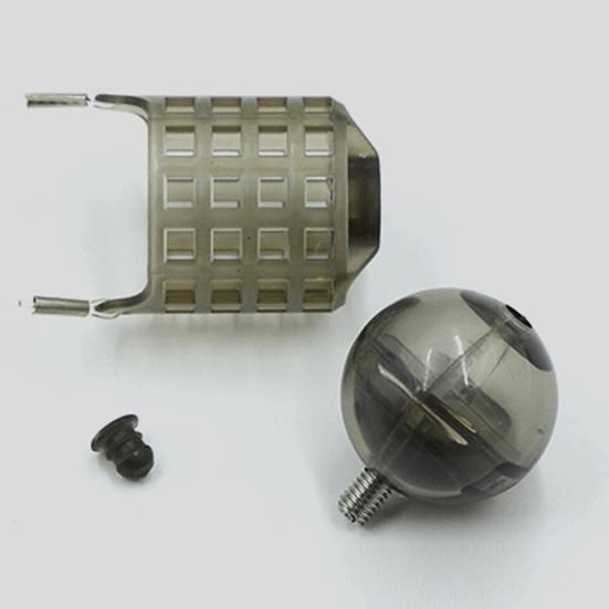 Корзина для кормушки для рыб, ловушка для рыболовной приманки, клетка, кормушка для крупных приманок с наполняемым поплавком-шариком, подарок для любителей рыбалки