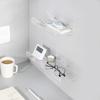 Acrylic Wall-Mounted Punch-Free Storage Shelf for Bathroom and Dorm Miscellaneous Items