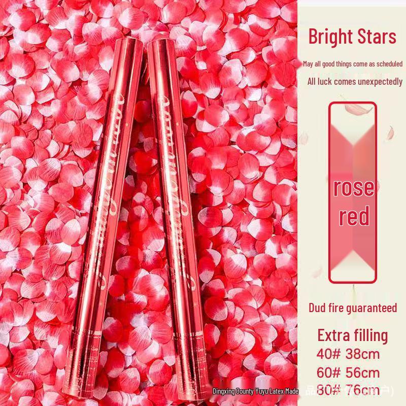 Starry Sky Petal Confetti Cannon - Colorful Matte Wedding & Event Spray Tube