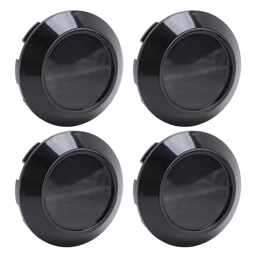 4 шт. Колпаки на центр колеса Отличная герметизация Изысканный АБС Защелкивающиеся Колпаки на центр ступицы колеса 76 мм Внешний диаметр Черный