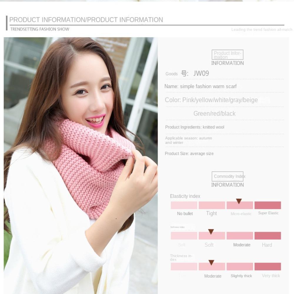 Утолщенный вязаный шарф-нагрудник, теплая труба, теплая защита шеи, зимние шарфы, осень-зима