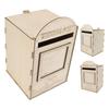 DIY Wooden Wedding Mailbox Post Box with Lock Key for Reception Wedding Anniversary Party Decoration