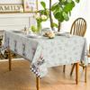 Пасхальный кролик цветы Буффало плед водонепроницаемые скатерти пасхальные украшения весенние цветы листья покрытие стола декор обеденного стола