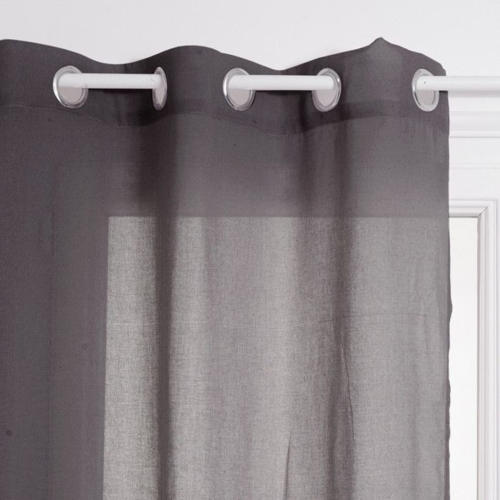 "Ana" Sheer Curtain 140 X 240 Cm - Gray