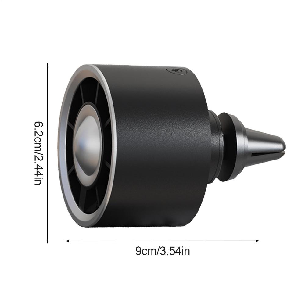 Мини-вентилятор для охлаждения автомобильного воздуховода с подсветкой, USB Автомобильный вентилятор с клипсой для выхода воздуха, 3 уровня регулировки, Автоматические вентиляторы для циркуляции воздуха