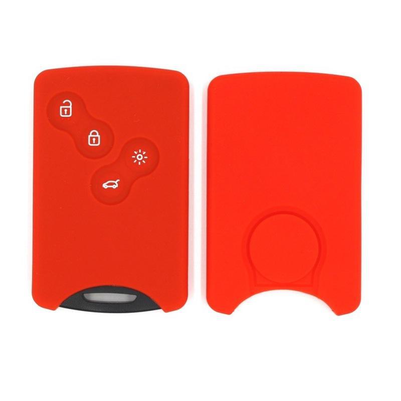 Чехол для 4-кнопочной сигнализации Renault Smart с набором ключей с рисунком смущающего лица