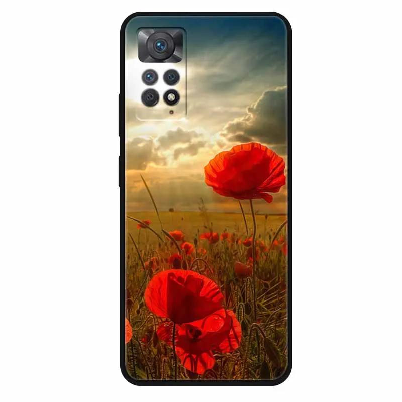 Чехол For Xiaomi Redmi Note 11 Pro 5G Чехол Крутой Космос Мягкий Силикон ТПУ Чехлы Для Xiaomi Redmi Note 11Pro 5G Волк Защитный Корпус