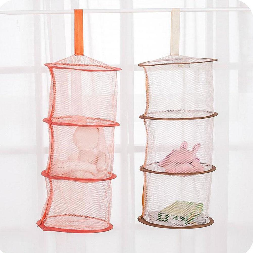 Подвесная корзина с застежкой-молнией, многосекционная подвесная корзина, трехсекционная корзина для сушки сушеных рыбных кормов L1T6 MIT