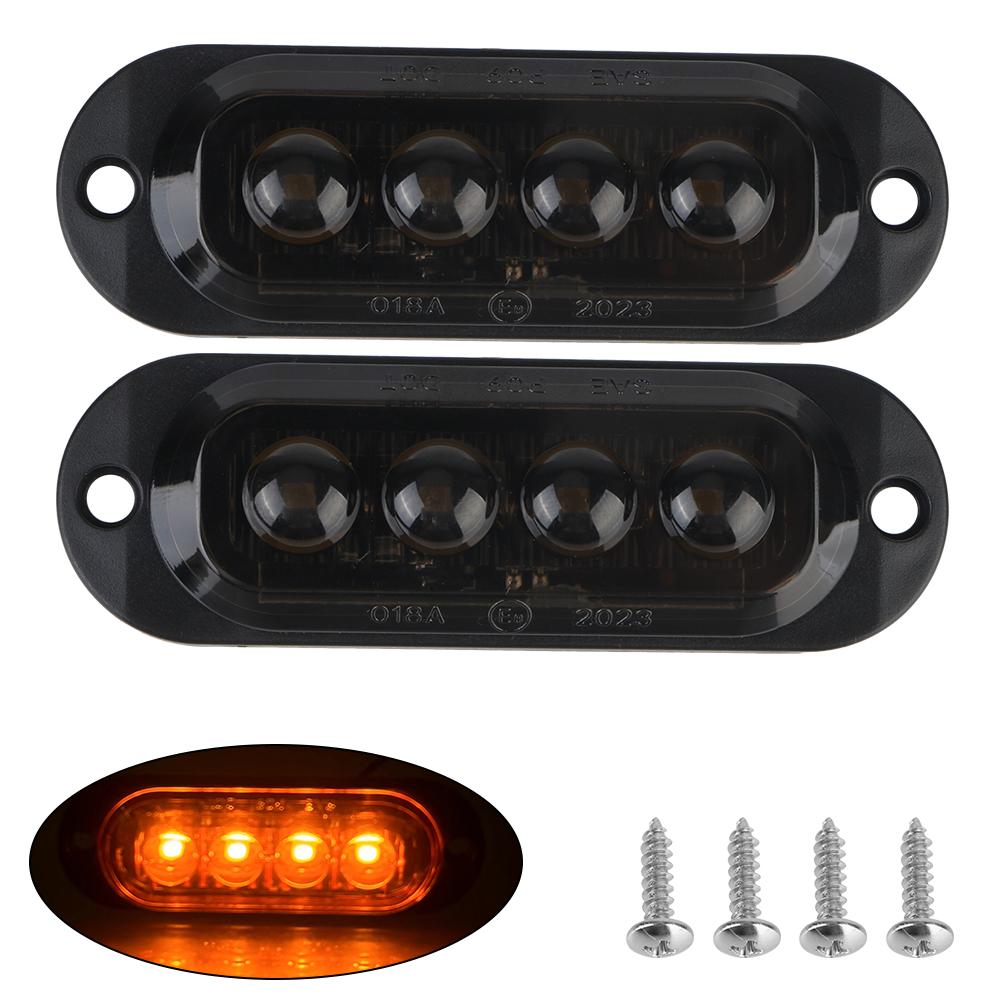 Габаритный фонарь водонепроницаемый сигнальный фонарь 4 светодиода постоянного тока 12 В 24 В светодиодный габаритный фонарь для автомобиля грузовика прицепа маячок лампа