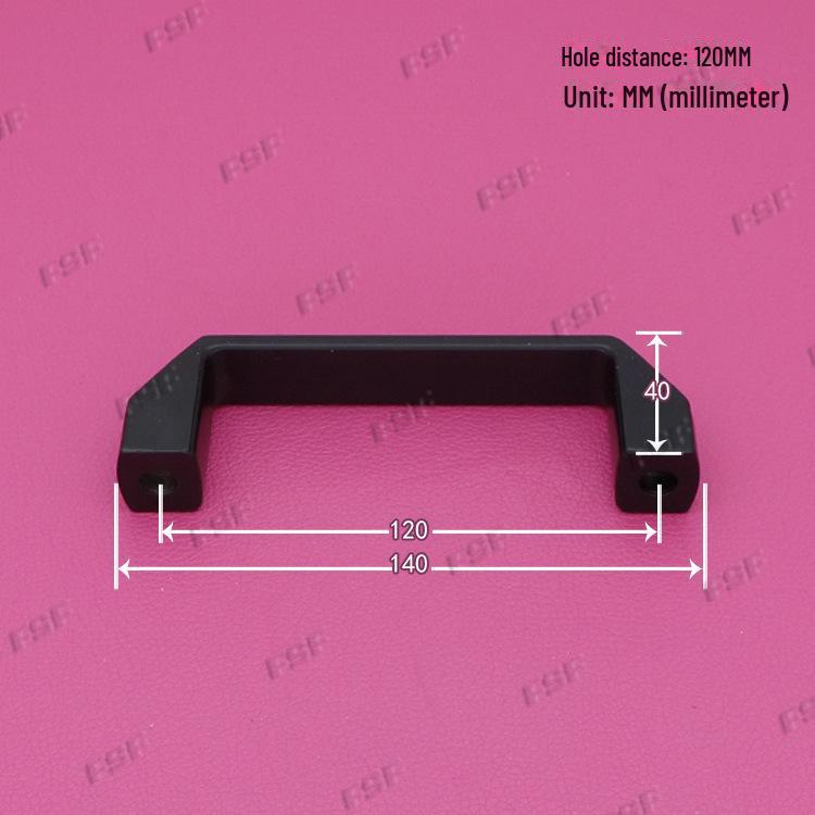 LS522 Квадратная ручка для шкафа из алюминиевого сплава - Расстояния между отверстиями: 90, 120, 180 мм