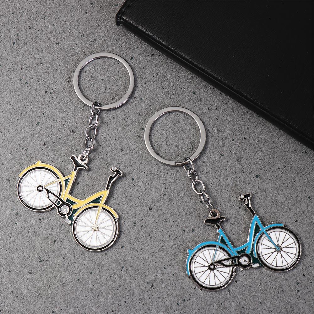 Metal Bicycle Keychain Bike Shaped Bike Key Rings Men Gifts Bottle Opener Keyring Backpack Pendant