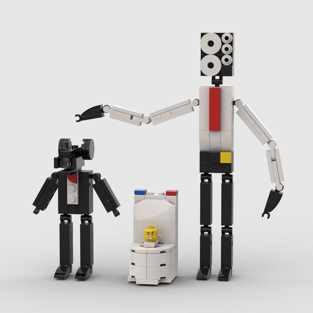 Аудио Паук Туалетный Человек И Мониторный Человек Игрушка Титан Аудио ТВ Человек Строительный Блок