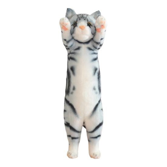 Кошка плюшевая подушка милый котенок мягкая игрушка для детей взрослых длинная