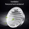 Air Vent Cover Exhaust Pipe Vent Cover Grille Cover Stainless Steel Vent Flat Ducting Air Vent Wall Inlet with Built-in Fly Screen Mesh Ventilation