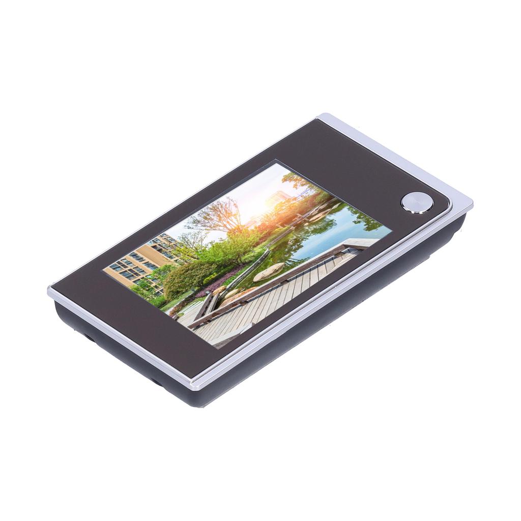 3,5-дюймовый ЖК-экран Цифровой глазок для двери Угол обзора 120 градусов Электрический видеодомофон Серебристый