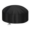 Fire Pit Cover Round Firepit Bowl 210D Fabric Waterproof Dustproof Bowl Covers